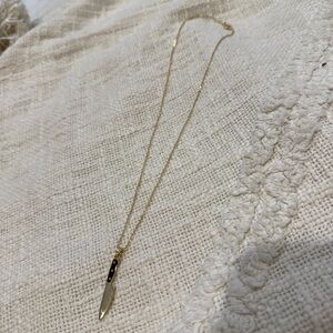 18K Plated Enamel Dagger Necklace